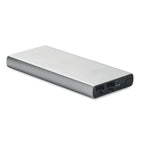 Branded Recycled Aluminium Power Bank 10000mAh in Silver