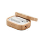 Wireless Stereo Earbuds in Bamboo Case