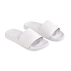 Branded Anti-Slip EVA Beach Sliders in White