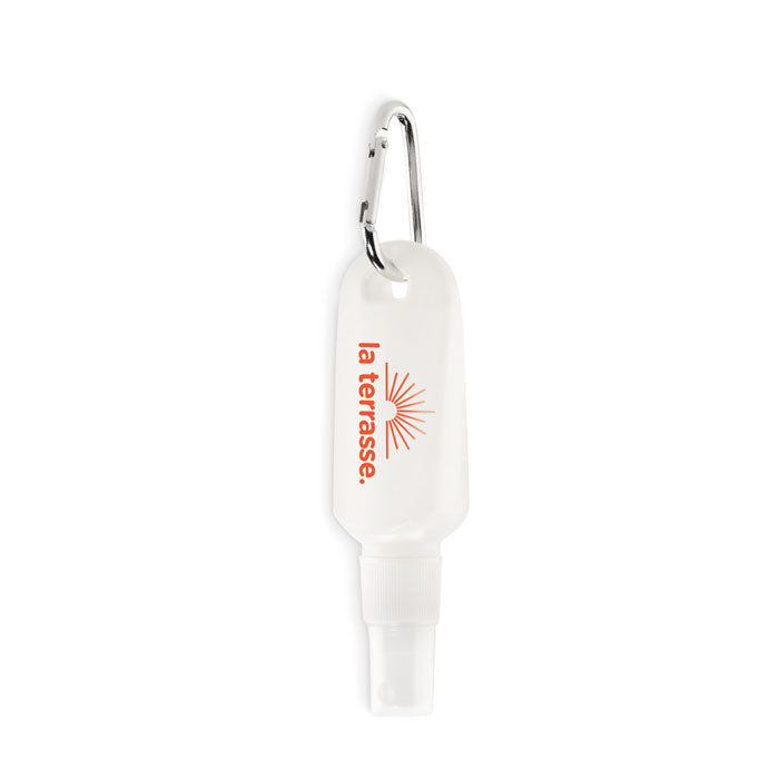 Branded Sunscreen Spray with Carabiner 30ml