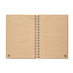 Branded A5 Ring Bound Bamboo Cover Notebook without branding