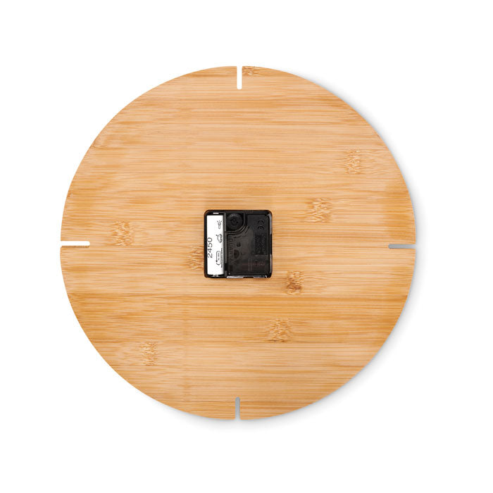 Branded Bamboo Wall Clock