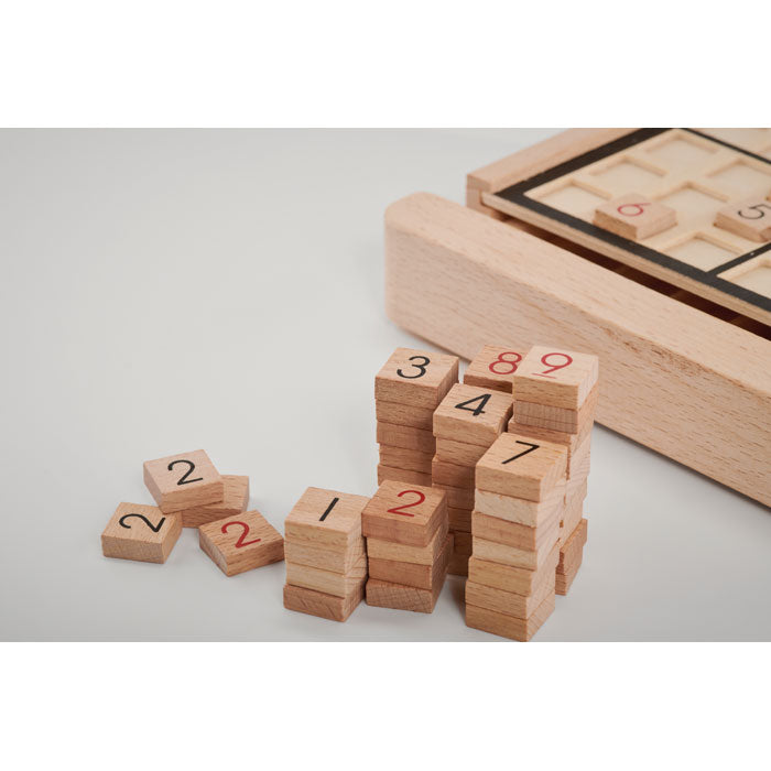 Branded Deluxe Wooden Sudoku Board Game without branding