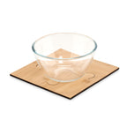 Branded Set of 4 Bamboo Puzzle Coasters without branding