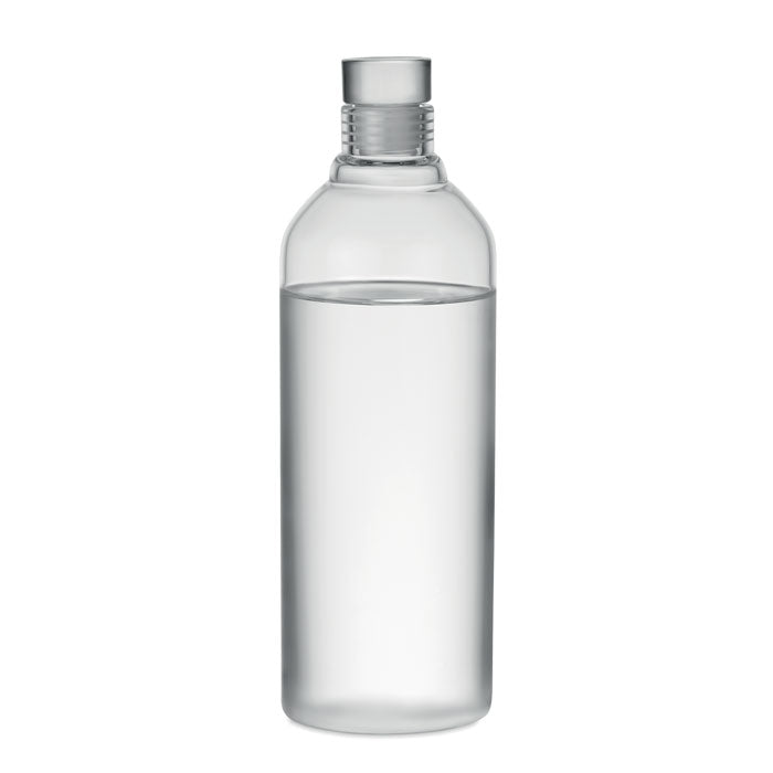 Branded borosilicate glass carafe, side view