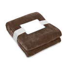 Branded Fleece Throw in Brown