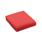 Branded RPET Fleece Blanket 130gsm in Red
