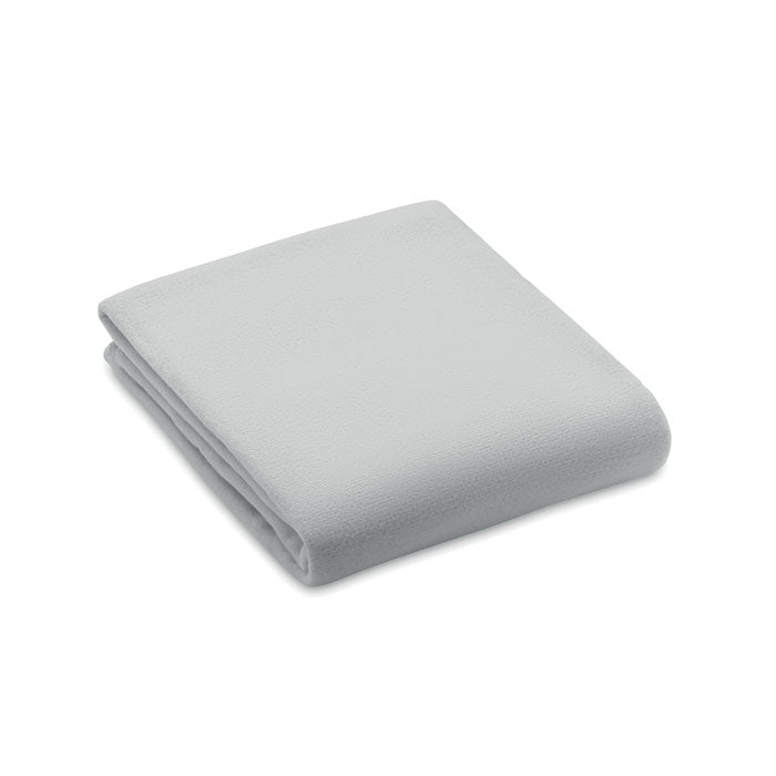 Branded RPET Fleece Blanket 130gsm in Grey