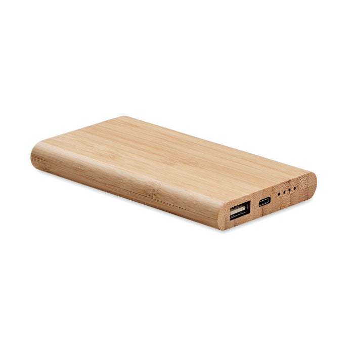 Branded Bamboo Power Bank 4000mAh