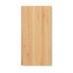 Branded Bamboo Wireless Power Bank 6000mAh without branding