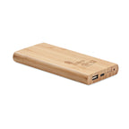 Branded Bamboo Wireless Power Bank 6000mAh
