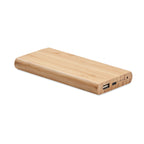 Branded Bamboo Wireless Power Bank 6000mAh