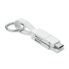 Branded 4 in 1 Metal Key Ring Charging Cable