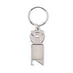 Branded Euro Token Key Ring with Bottle Opener without branding