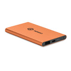 Branded Recycled Aluminium USB-C Power Bank 4000mAh
