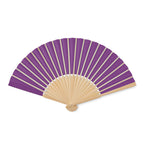 Branded Bamboo Hand Fan with Paper Fabric without branding
