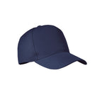 Branded 5 Panel RPET Baseball Cap 210gsm in Blue