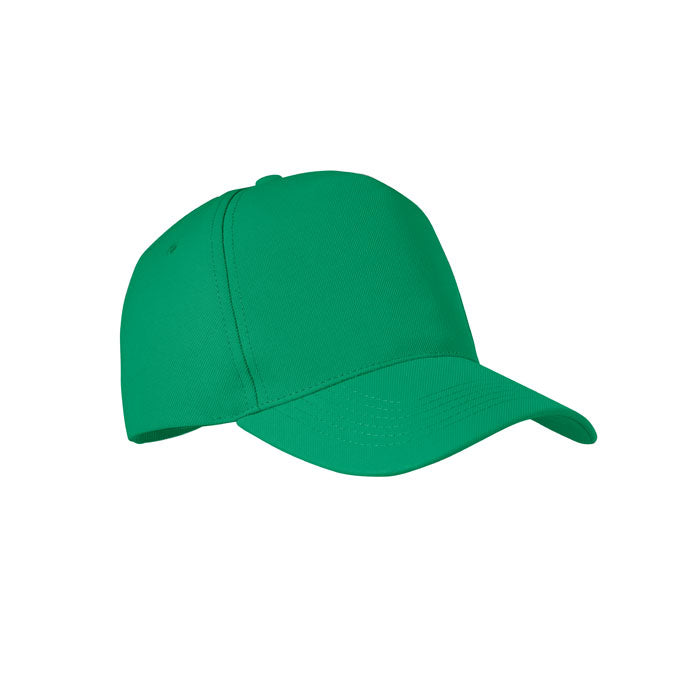 Branded 5 Panel RPET Baseball Cap 210gsm in Green