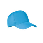 Branded 5 Panel RPET Baseball Cap 210gsm in Blue