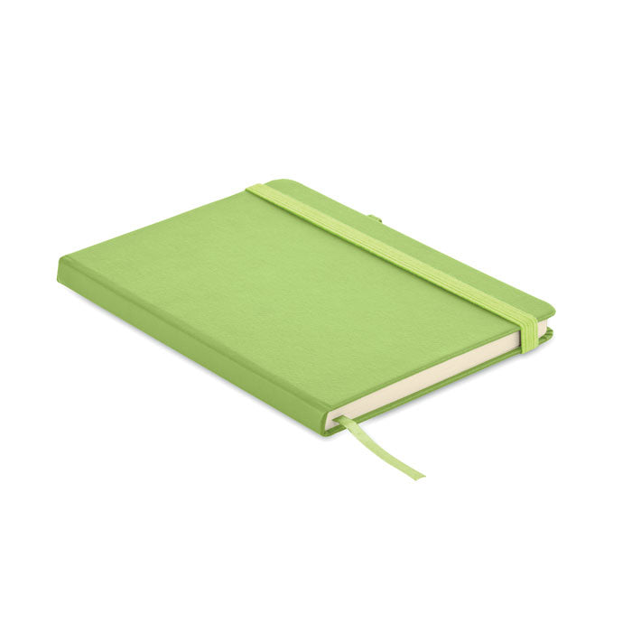 Branded A5 Recycled Leather Notebook - 192 Pages in Green