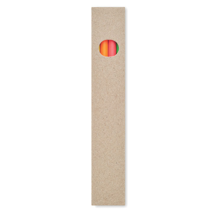 Branded highlighter pencil set, side view
