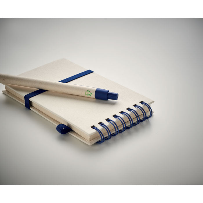 Branded A6 Recycled Milk Carton Notebook with Pen without branding
