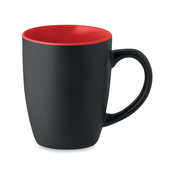 Corporate Black Mug with Coloured Inner