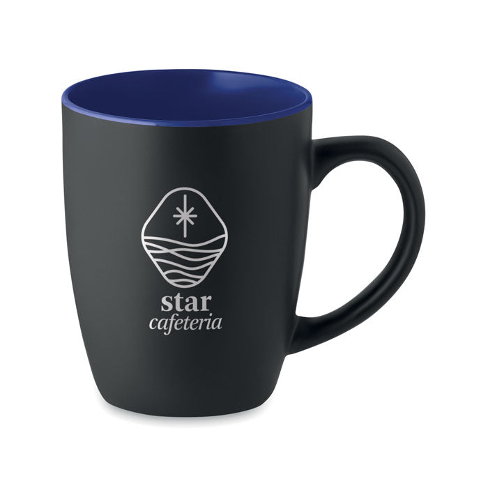 Corporate Black Mug with Coloured Inner