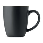 Branded Black Mug with Coloured Inner without branding
