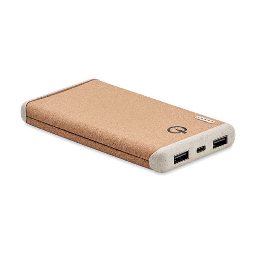 Wireless Power Bank with Cork Case