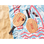 Branded Rosewood Beach Tennis Set in use