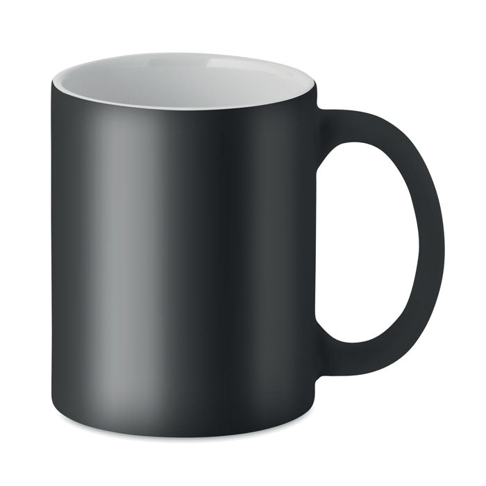 Branded Classic Cylindrical Matt Mug for Engraving in Black