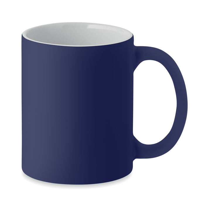 Branded classic cylindrical matt mug for engraving