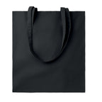 Branded Organic Cotton Shopping Bag EU in Black