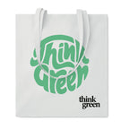 Branded Organic Cotton Shopping Bag EU in White