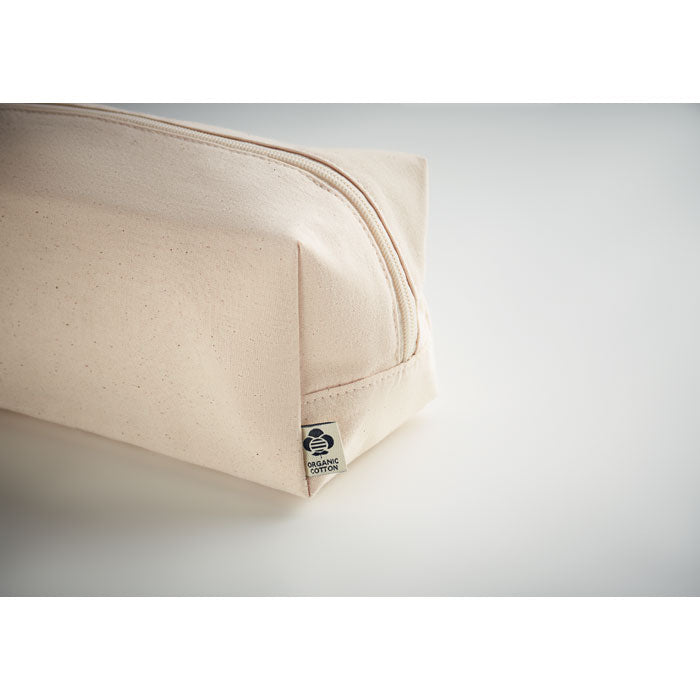 Branded Organic Canvas Cosmetic Bag 220gsm without branding