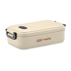 Branded PP Lunch Box with Silicone Valve 800ml in Brown