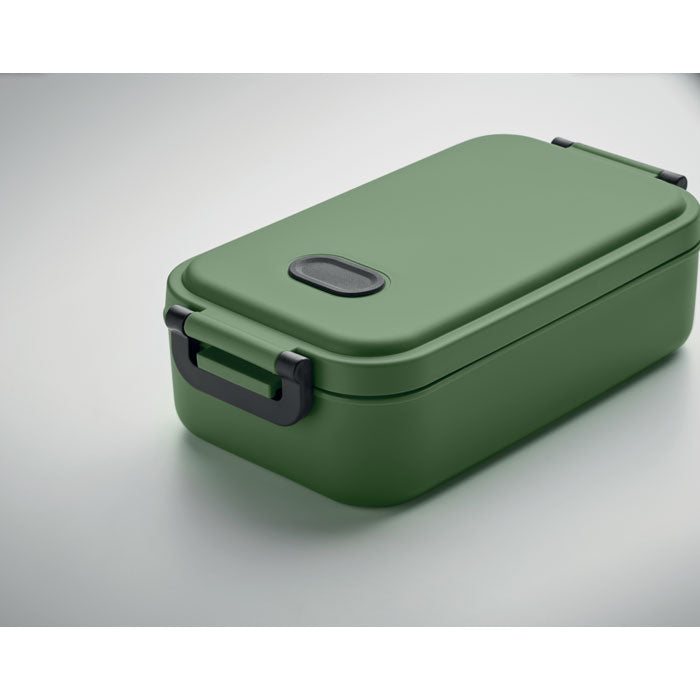 Branded PP Lunch Box with Silicone Valve 800ml in use
