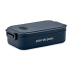 Branded PP Lunch Box with Silicone Valve 800ml in Blue