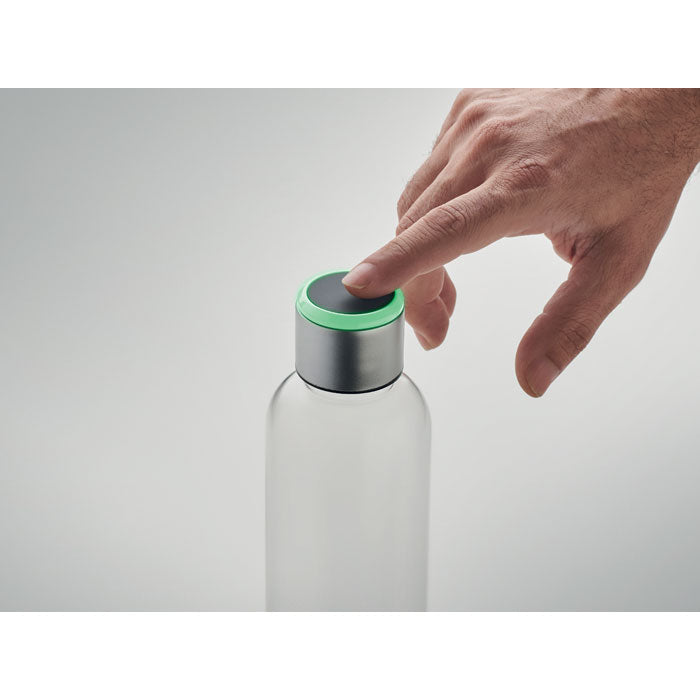 Branded Tritan bottle with hydration reminder, detail