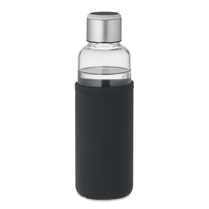 Branded Glass Bottle with Hydration Reminder without branding