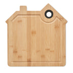 Branded House Shaped Bamboo Cutting Board without branding