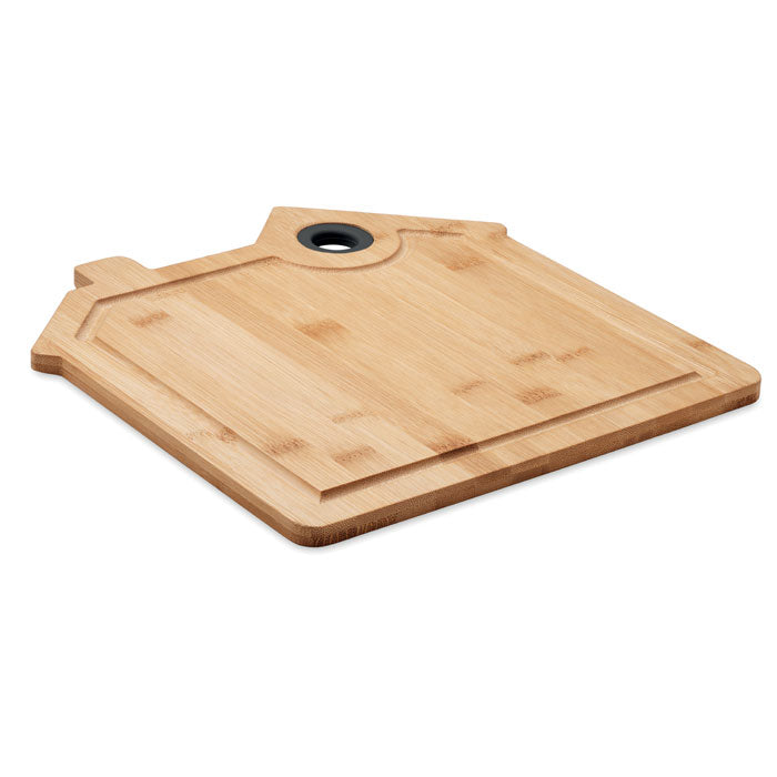 Branded House Shaped Bamboo Cutting Board