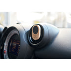 Branded Bamboo Magnetic Air Vent Phone Holder in use