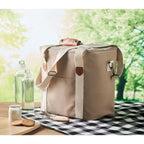 Branded Large Cooler Bag Canvas 450gsm in use