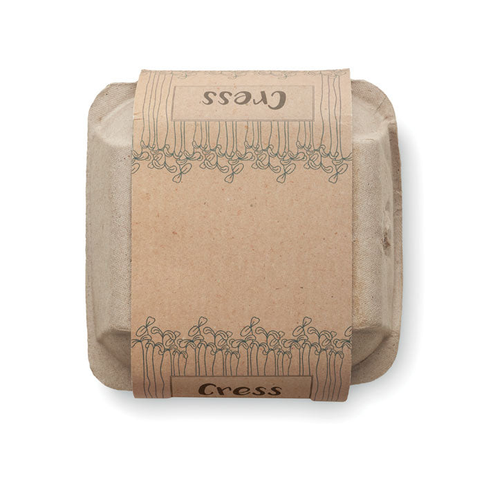 Branded Egg Carton Cress Growing Kit without branding