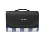Branded RPET Fleece Picnic Blanket in Blue