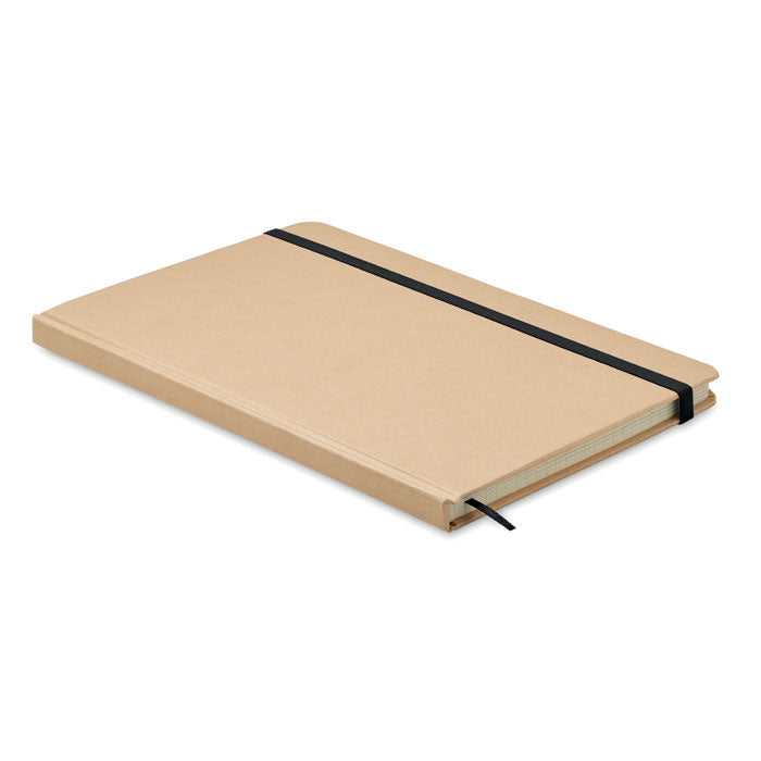 Branded A5 Squared Recycled Carton Notebook in Black