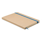 Branded A5 Squared Recycled Carton Notebook in Blue