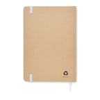 Branded A5 Squared Recycled Carton Notebook without branding